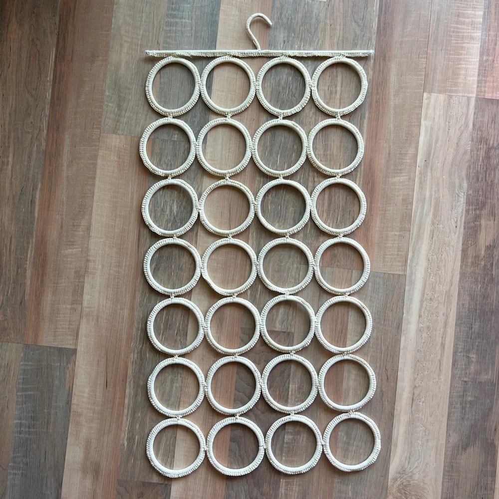 IKEA Cream Hanging Organizer with 28 Rings crochet